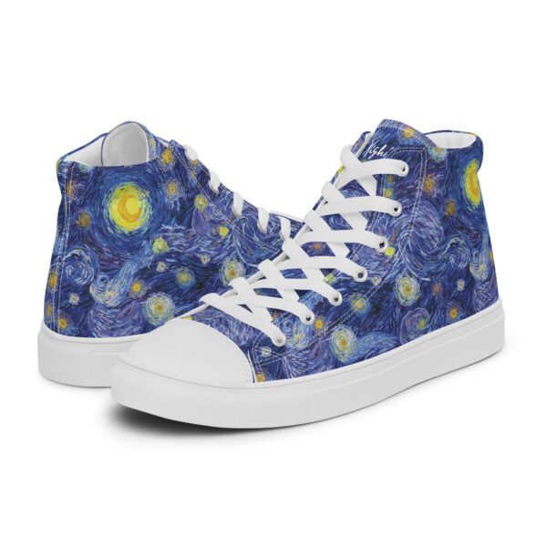 starry night shoes- van gogh- art shoes- unisex shoes- by vandal