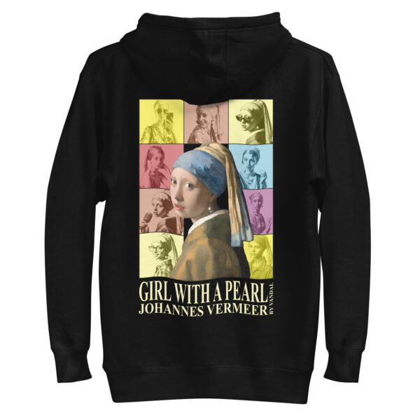 vermeer hoodie - girl wirh a pearl - johannes vermeer - art hoodie - art clothing - unisex hoodie - by vandal