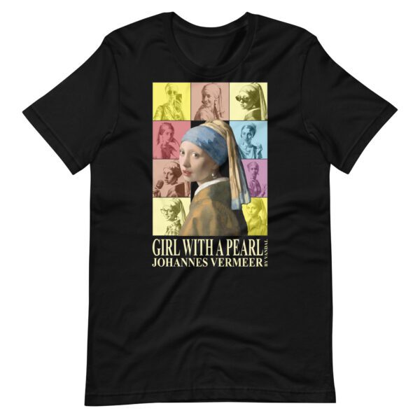 vermeer t-shirt- johannes vermeer- art clothing - art t-shirt- by vandal - taylor swift - girl with a pearl