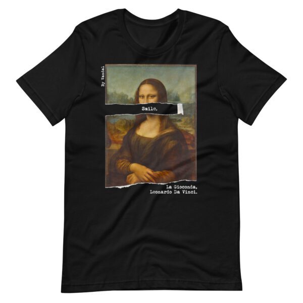 da vinci t-shirt- leonardo da vinci- art clothing - art t-shirt- by vandal - la gioconda