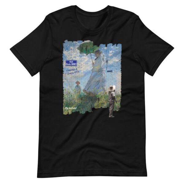 claude monet t-shirt- monet - art clothing - art t-shirt- by vandal - woman with parasol