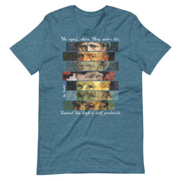 van gogh t-shirt - vincent van gogh - art clothing - art t-shirt- by vandal - self portraits