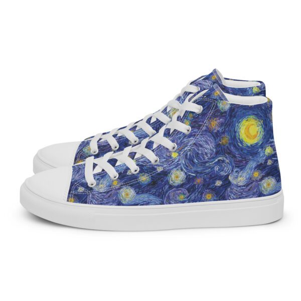 starry night shoes- van gogh- art shoes- unisex shoes- by vandal