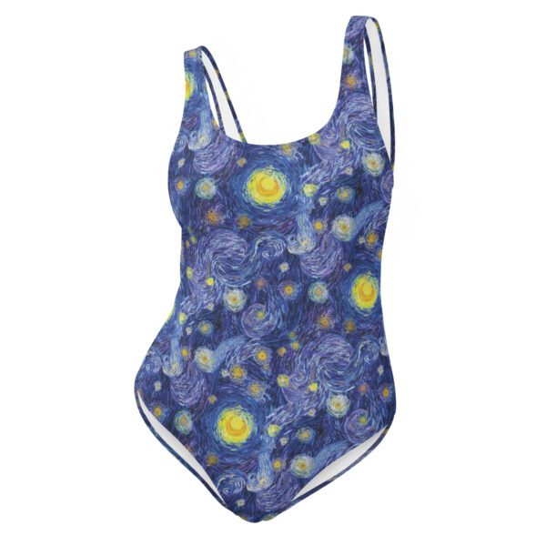 one piece swimsuit - art swimsuit - art clothing-starry nigth clothing - van gogh clothing