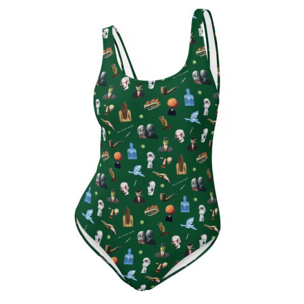 one piece swimsuit - art swimsuit - Magritte clothes -